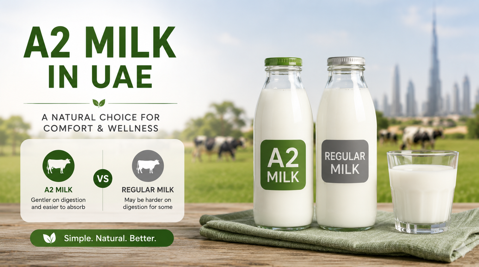 A2 Milk in UAE: Why Its Better Than Regular Milk