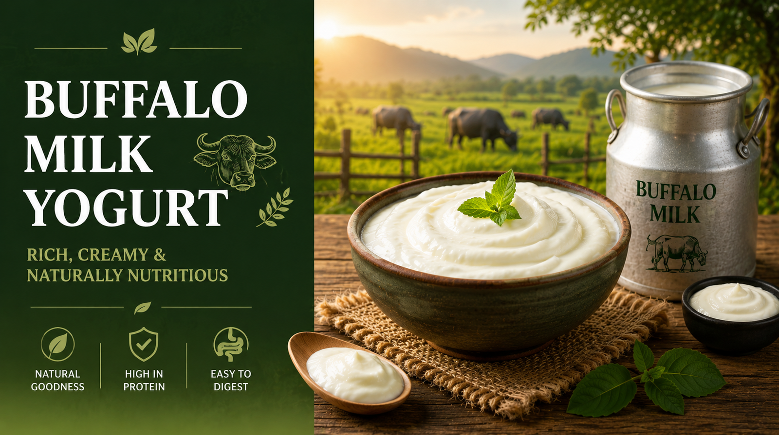 Buffalo Milk Yogurt: Benefits, Nutrition and Uses