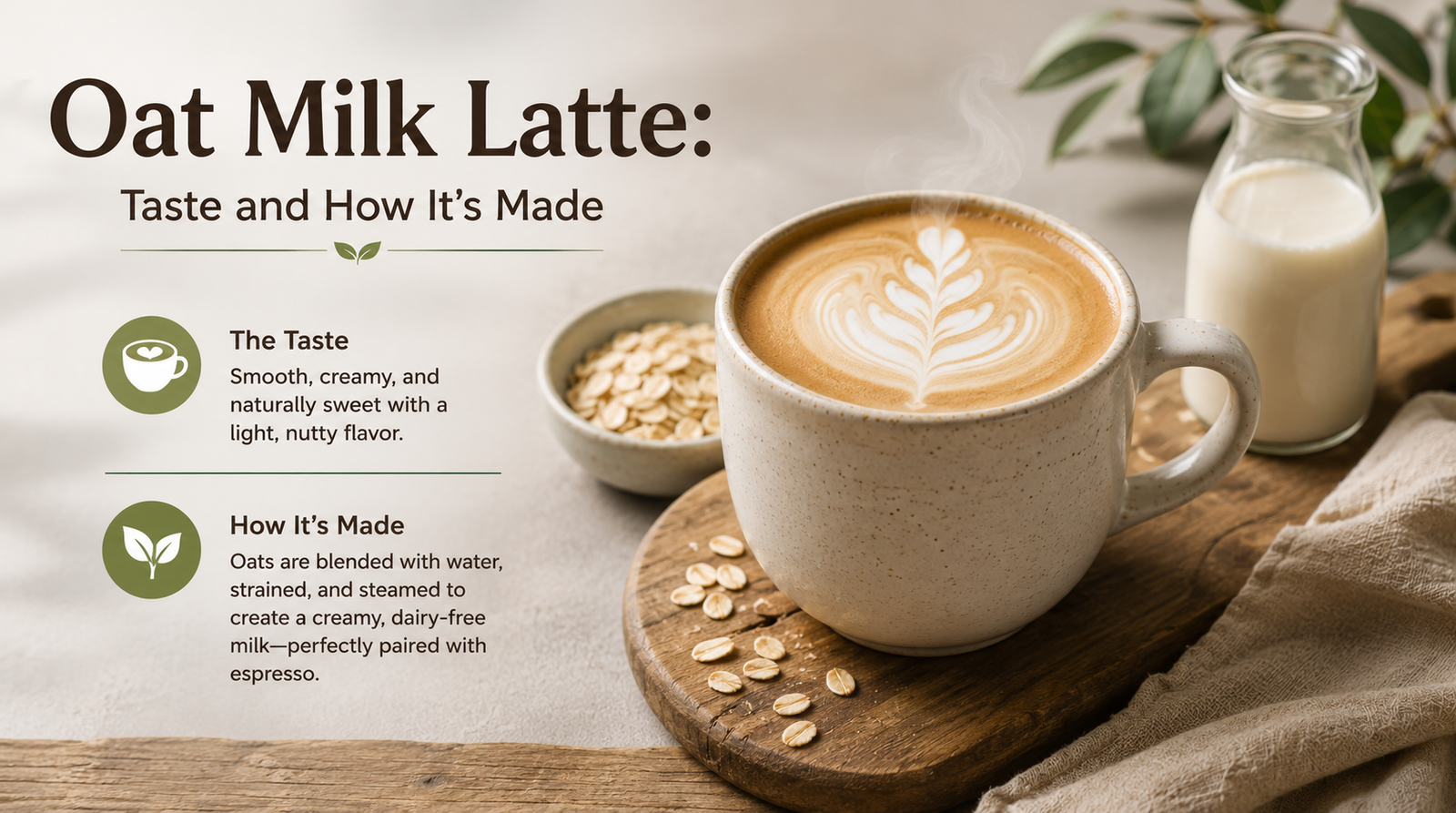 Oat Milk Latte: Taste and How It’s Made